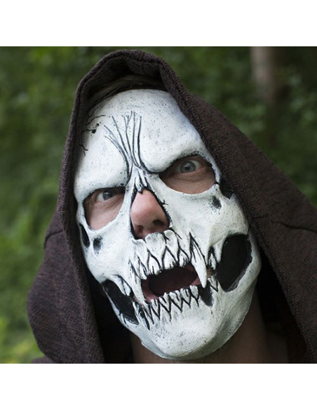 white skull mask