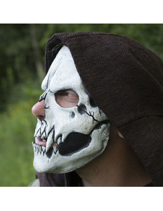 white skull mask