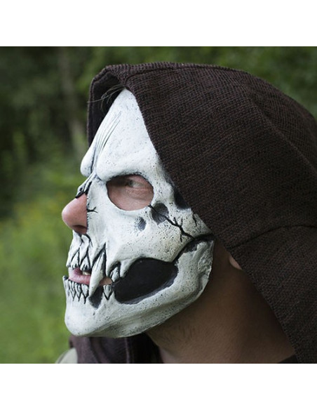 white skull mask