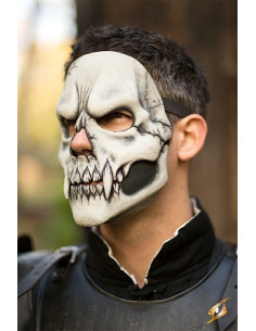 white skull mask