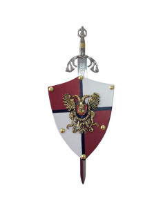 Double-headed Eagle mini-shield (11x14.5 cms.)