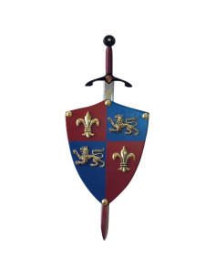 Mini-shield Black Prince with mini-sword