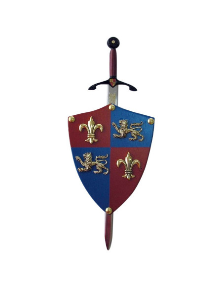 Mini-shield Black Prince with mini-sword Mini-shield Black Prince with mini-sword