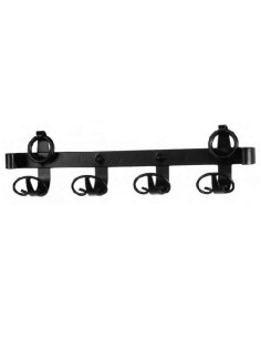 Medieval wrought iron hanger with 4 hooks