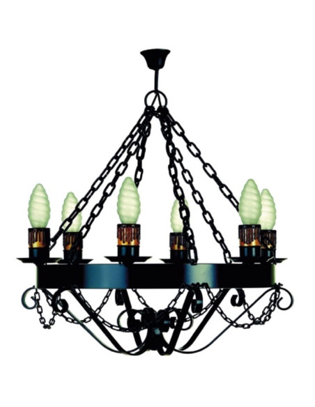 Lamp forge chains, 6 bulbs