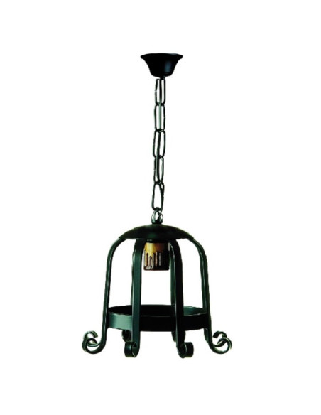 Medieval forge lantern with 1 light. (65x26 cm.)