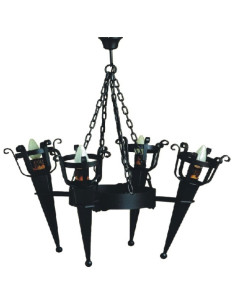 Forge lamp 4 torches (86x80 cms.)