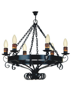 Lamp forge chains, 6 bulbs