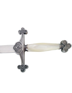 Silver flaming Masonic sword 2