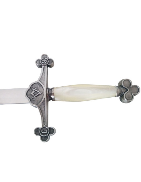 Silver flaming Masonic sword