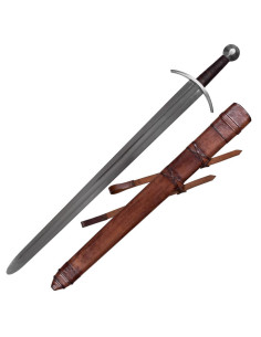 Medieval sword for practices with scabbard