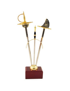 September 2 mini-Renaissance swords Damascene
