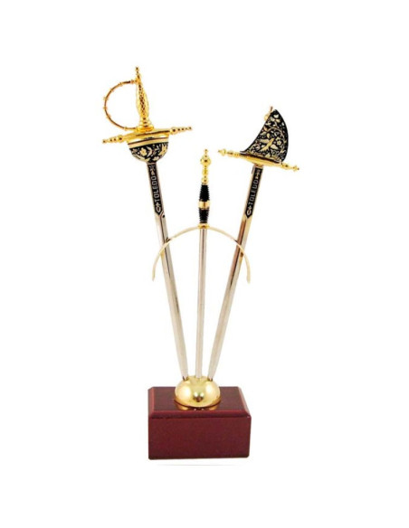 September 2 mini-Renaissance swords Damascene