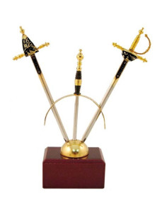September 2 mini-Renaissance swords Damascene