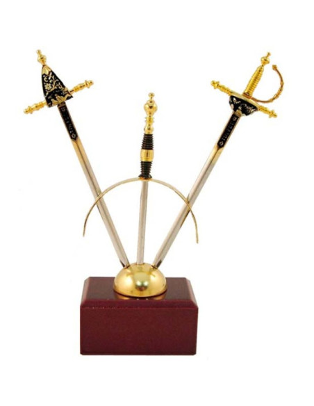 September 2 mini-Renaissance swords Damascene