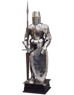 Natural armor with shield and spear