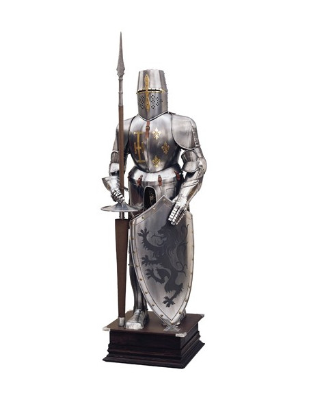 Natural armor with shield and spear