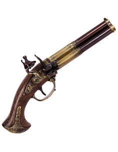 Flintlock pistol 3 barrels, France S.XVIII