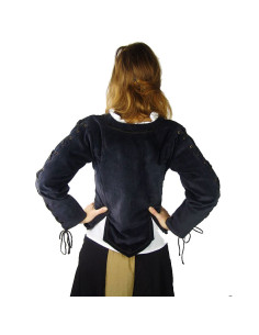 Velvet jacket with strings 2