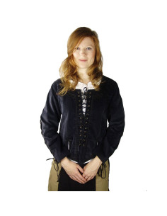 Velvet jacket with strings