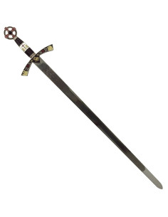 Golden decorated Templar sword 2