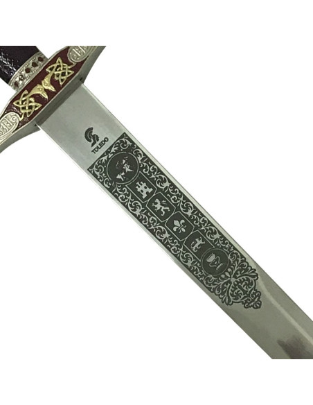 Brass Excalibur Sword, Cadet (75 cms.)