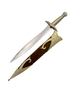 Elf knife with sheath and support