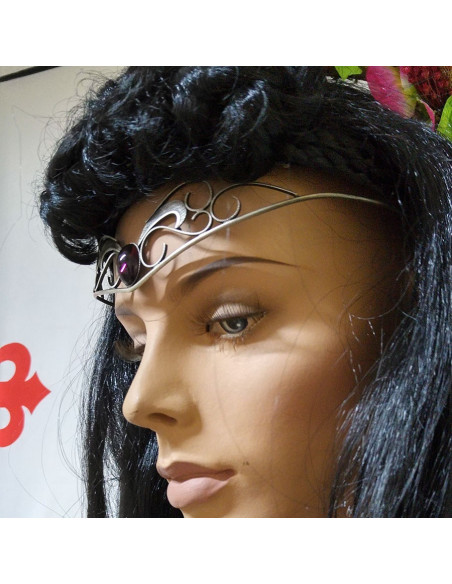 Tiara with crystal pearls Tiara with crystal pearls