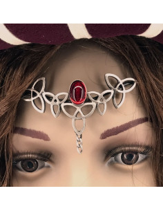 Tiara with crystal pearls