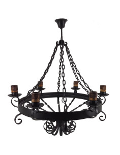 Lamp forge chains, 6 bulbs