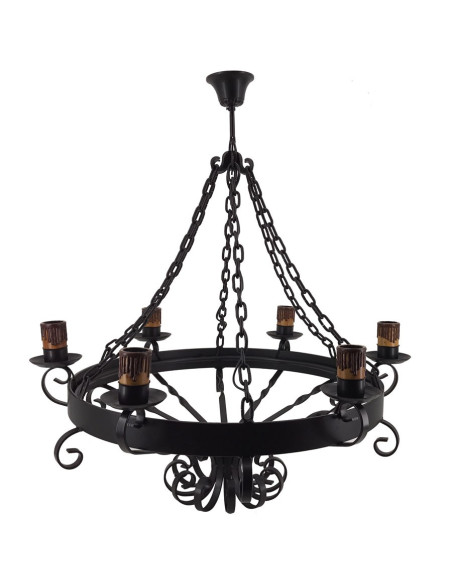 Lamp forge chains, 6 bulbs
