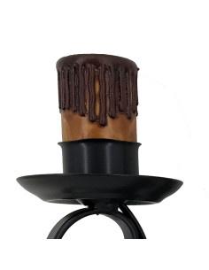 Apply wrought iron candle, 2 lights 2