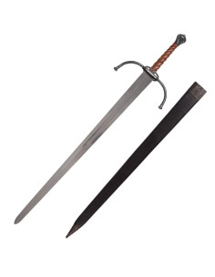 Long or bastard medieval sword for practices
