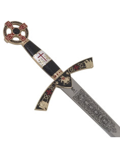 Golden cadet Templar sword. 76 cm.