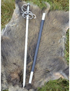 Renaissance rapier sword with scabbard 2