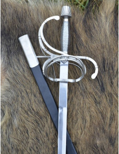 Renaissance rapier sword with scabbard