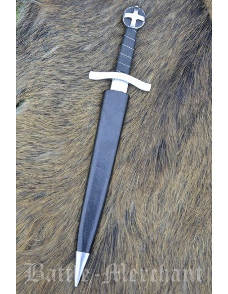 Crusader dagger with scabbard