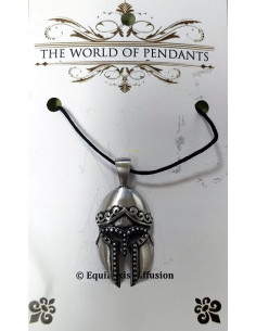 Greek helmet pendant