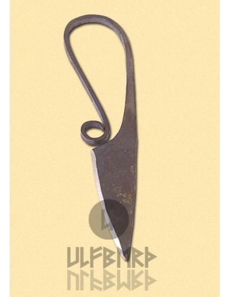 Hand forged medieval knife