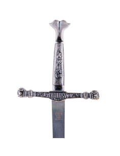 Carlos V letter opener, 26 cms. 2