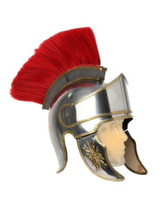Roman helmet with plume