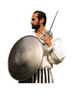 Functional vaulted shield, 58 cms. 2