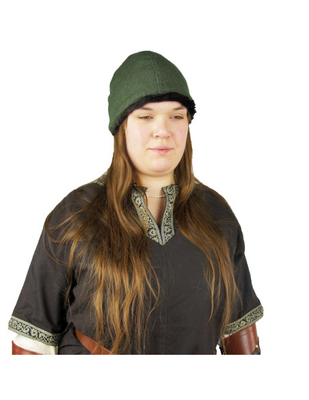 Green Ulf Viking Cap