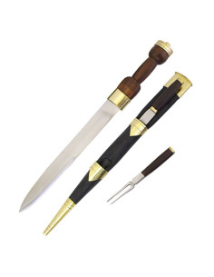 Scottish dirk with fork and knife