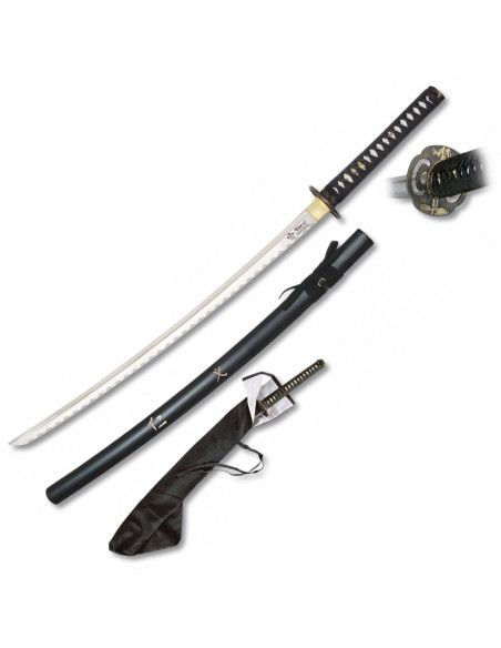 Carbon Steel Katana + case + stand