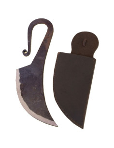 Hand forged medieval knife