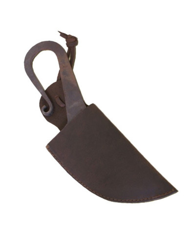 Hand forged medieval knife