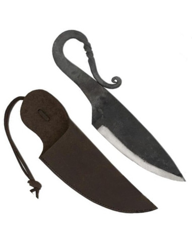 Medieval knife with chamois sheath