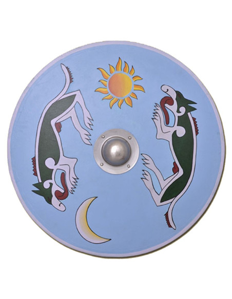 Viking shield Mánagarm and Sköll