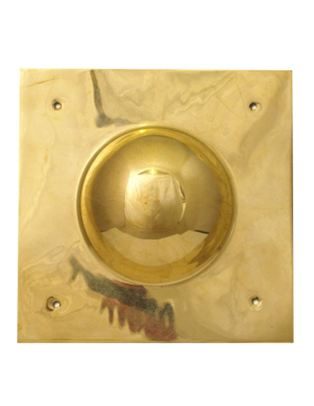 Square umbo in brass Square umbo in brass